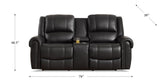 Marco Power Zero Gravity Reclining Sofa Collection, Black