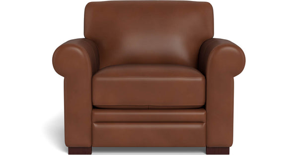 Brookfield Leather Sofa Collection, Pecan Brown