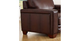 Alice Leather Chair, Caramel brown