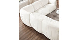 Moon Leather Sectional Collection, Snow