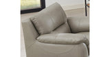 Lara Leather Chair, Stone Gray