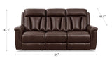 Rhapsody Power Zero Gravity Reclining Sofa Collection, Chestnut