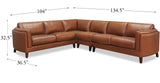 Maui Leather Sectional Collection