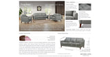 Ersa Leather Sofa Collection, Spa Blue