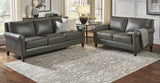 Laguna Leather Sofa Collection, Steel