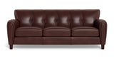 Weldon Leather Sofa Collection, Raisin Brown