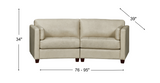 Yuna Curve Modular Leather Sofa Collection