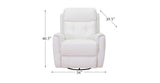 Torino Power Headrest Swivel Glider Leather Recliner