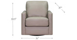 Dillon Swivel Leather Chair