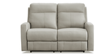 Vienna Power Headrest Reclining Leather Sofa Collection, Ice - Hydeline USA