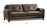 Granite Huntington Leather Sofas - Hydeline USA