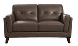 Huntington Leather Sofa Collection, Granite - Hydeline USA