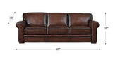 Brookfield Leather Sofa Collection - Hydeline USA