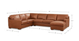 Dillon Leather Sectional Collection - Hydeline USA