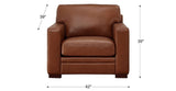 Dillon Leather Sofa Collection - Hydeline USA