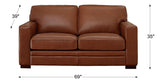 Dillon Leather Sofa Collection - Hydeline USA
