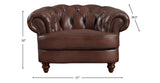 Newport Leather Sofa Collection - Hydeline USA