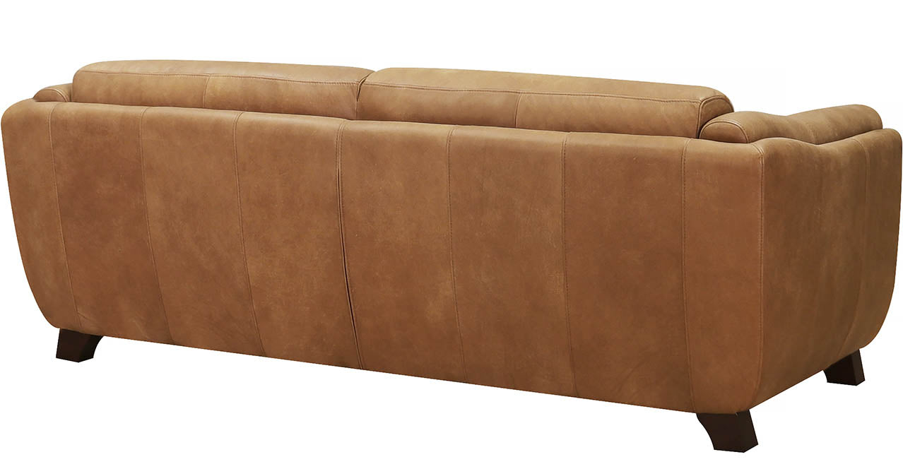 Omaha Waxy Pull-up Leather Sofa Collection, Furman Cinnamon