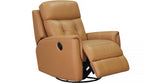 Torino Manual Swivel Glider Leather Recliner