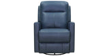 Vienna Manual Swivel Glider Leather Recliner