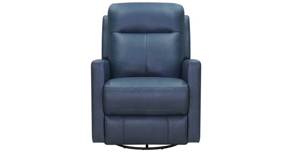 Vienna Manual Swivel Glider Leather Recliner