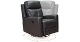 Sterling Manual Swivel Glider Leather Recliner