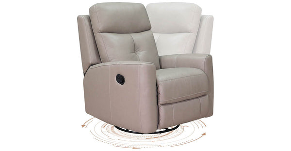 Sterling Manual Swivel Glider Leather Recliner