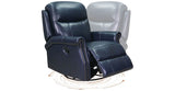 Royce Manual Swivel Glider Leather Recliner