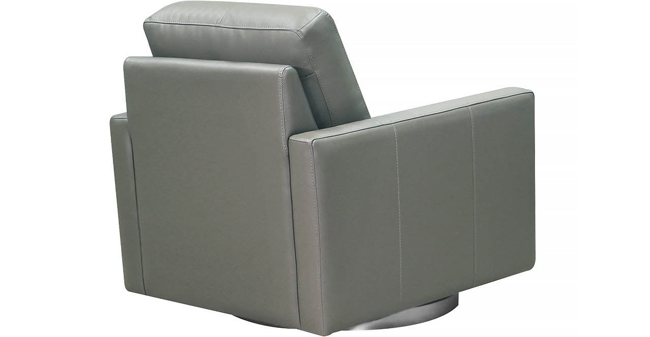 Ashby Swivel Leather Chair