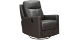 Vienna Manual Swivel Glider Leather Recliner