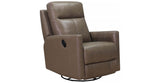 Vienna Manual Swivel Glider Leather Recliner