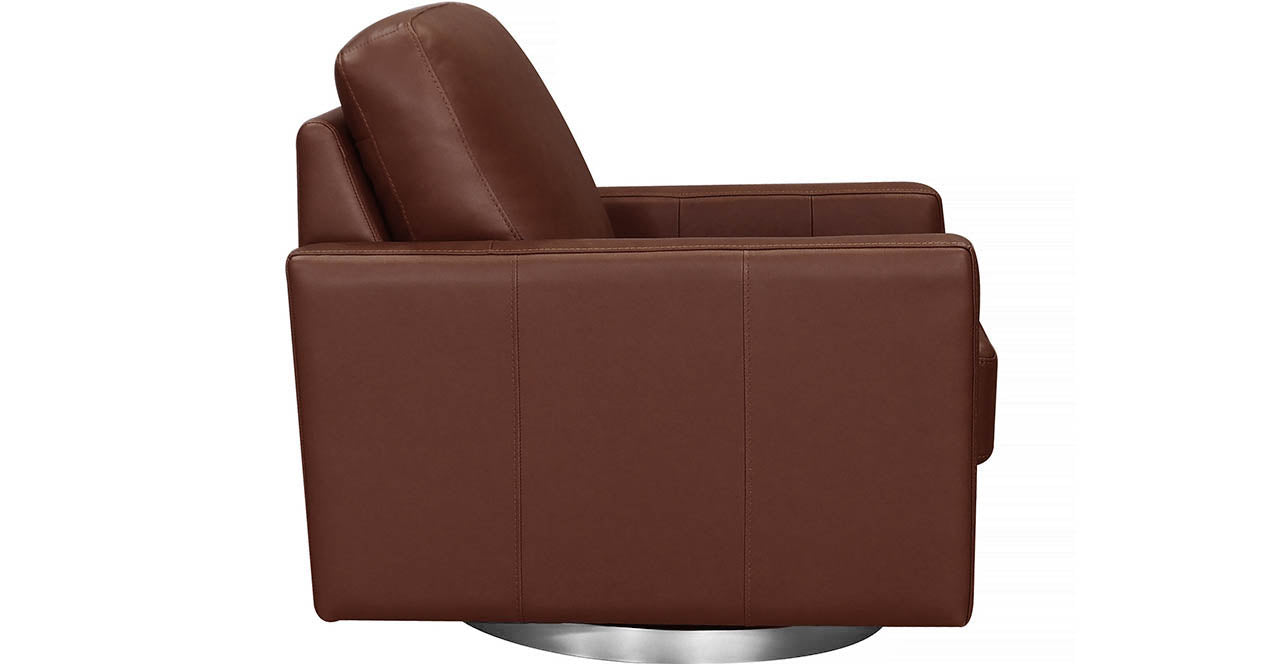 Ashby Swivel Leather Chair