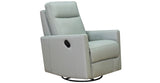 Ashby Manual Swivel Glider Leather Recliner