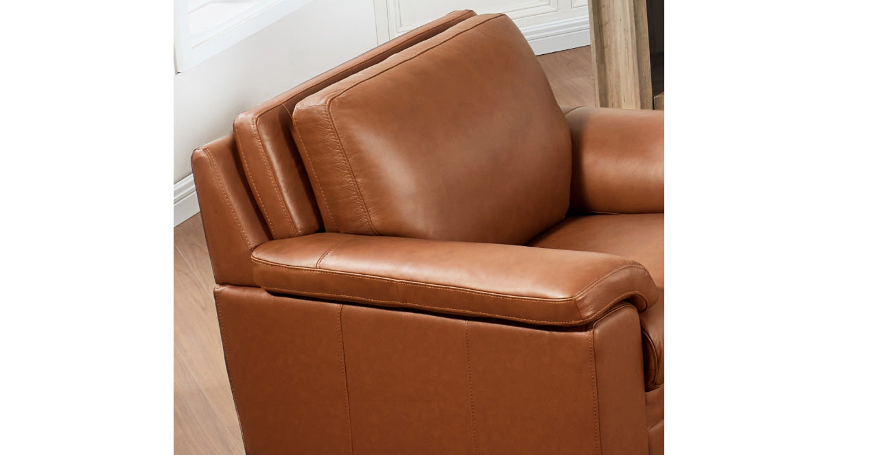 Magnum Leather Chair Set, Nutmeg