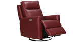 Vienna Power Headrest Swivel Glider Leather Recliner