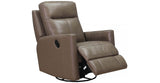 Vienna Manual Swivel Glider Leather Recliner