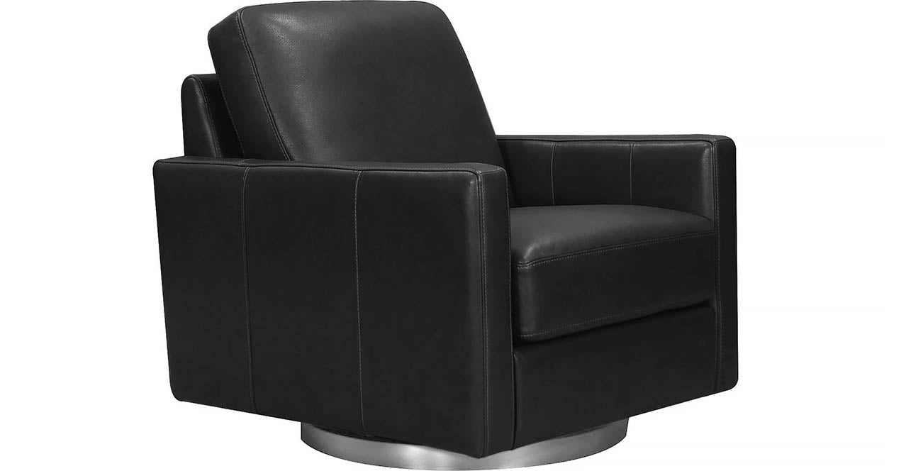 Ashby Swivel Leather Chair