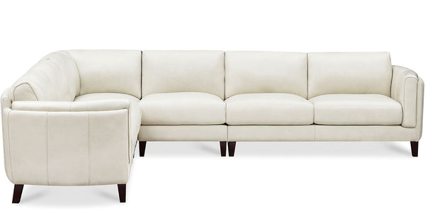 Maui Leather Sectional Collection, Natural