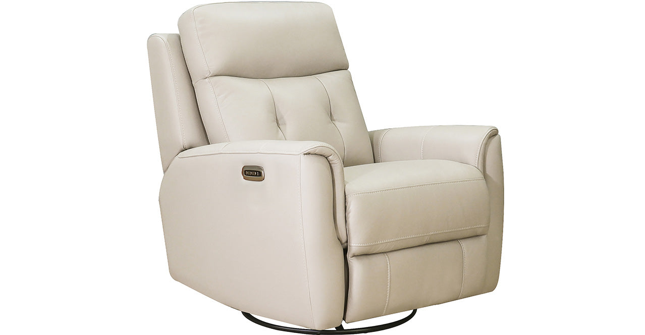 Torino Power Headrest Swivel Glider Leather Recliner