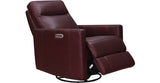 Ashby Power Headrest Swivel Glider Leather Recliner