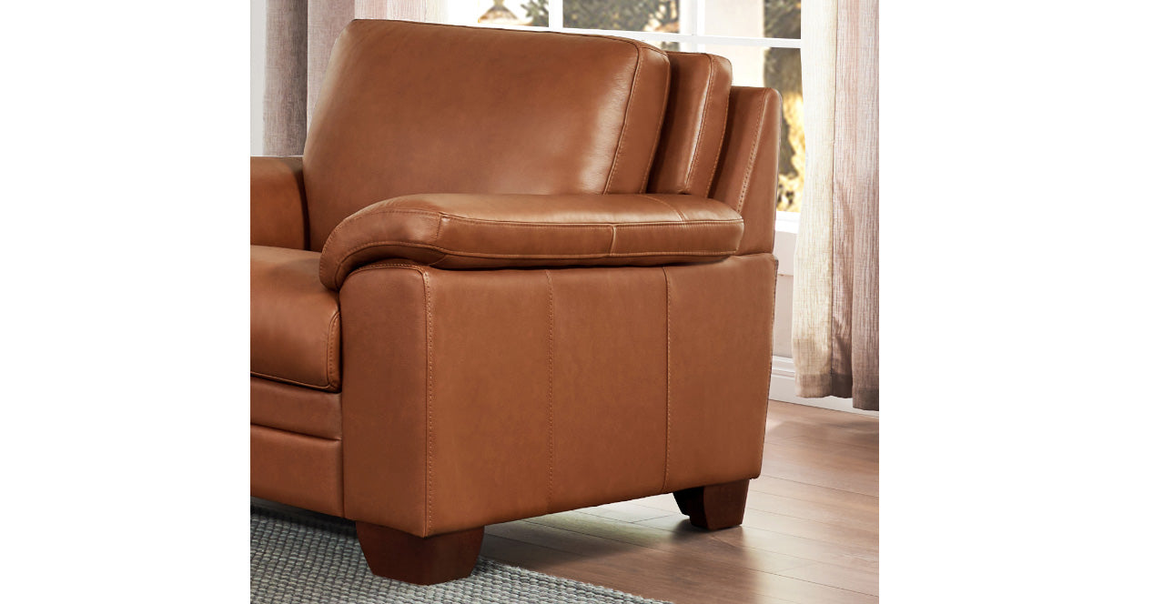 Magnum Leather Chair Set, Nutmeg