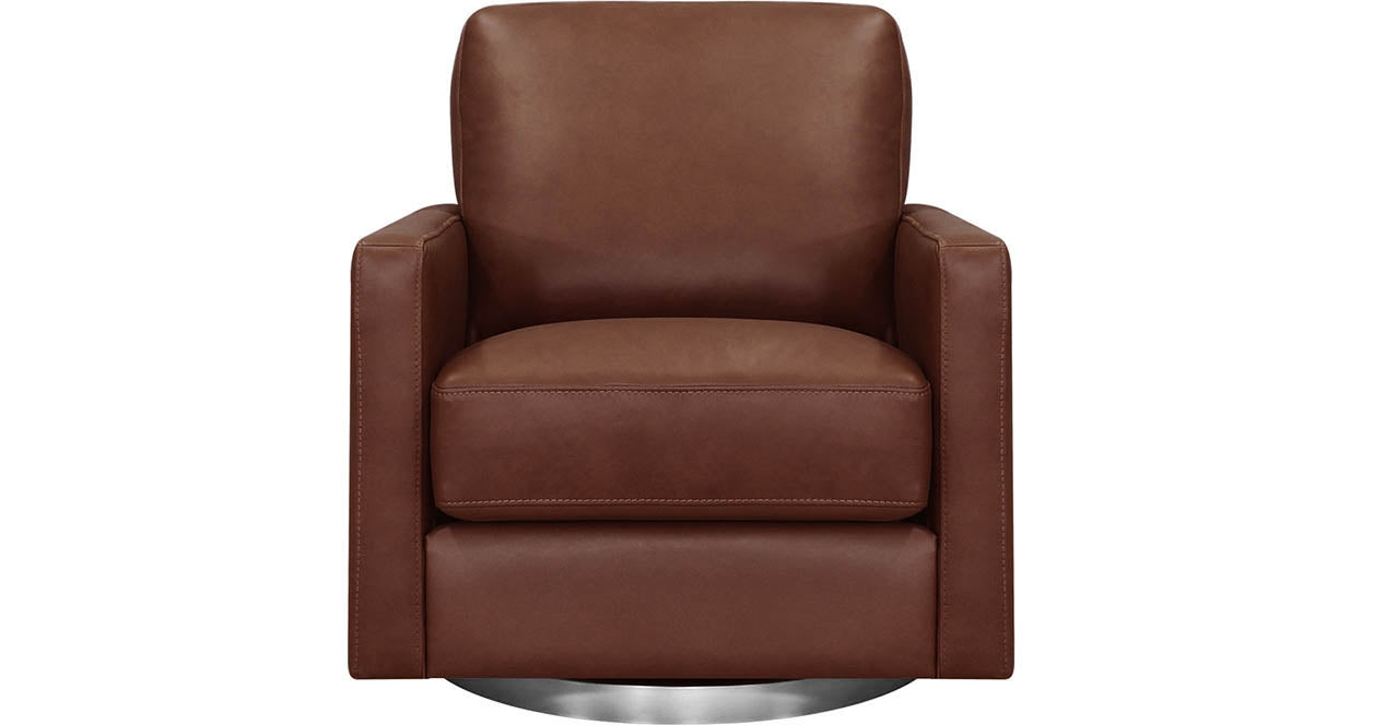 Ashby Swivel Leather Chair