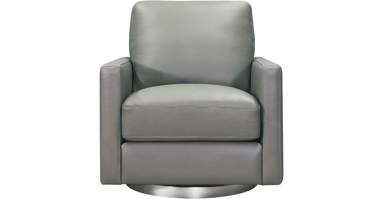Ashby Swivel Leather Chair