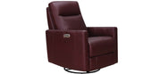 Ashby Power Headrest Swivel Glider Leather Recliner