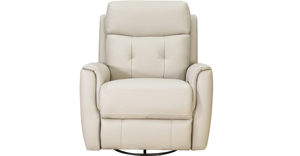 Torino Power Headrest Swivel Glider Leather Recliner