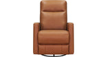 Ashby Manual Swivel Glider Leather Recliner