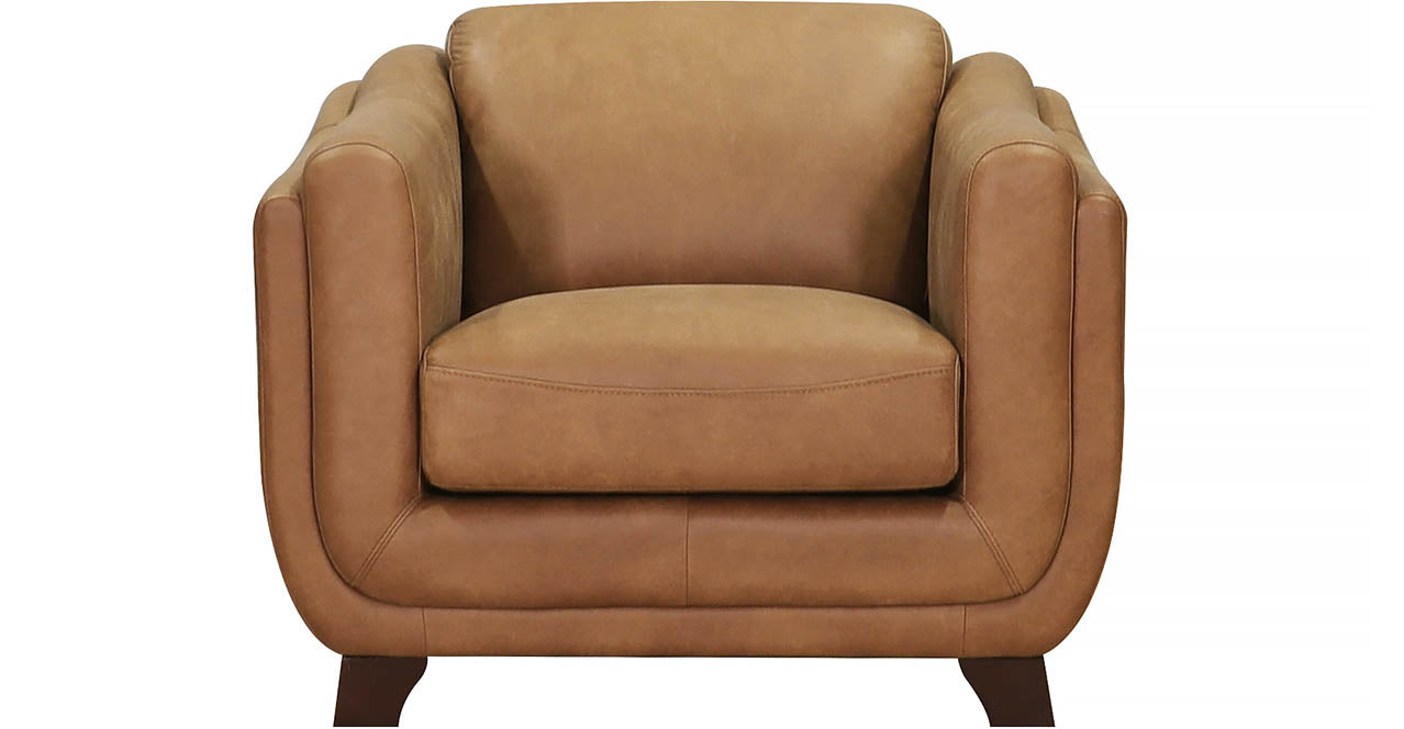 Omaha Waxy Pull-up Leather Sofa Collection, Furman Cinnamon