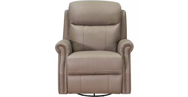 Royce Manual Swivel Glider Leather Recliner