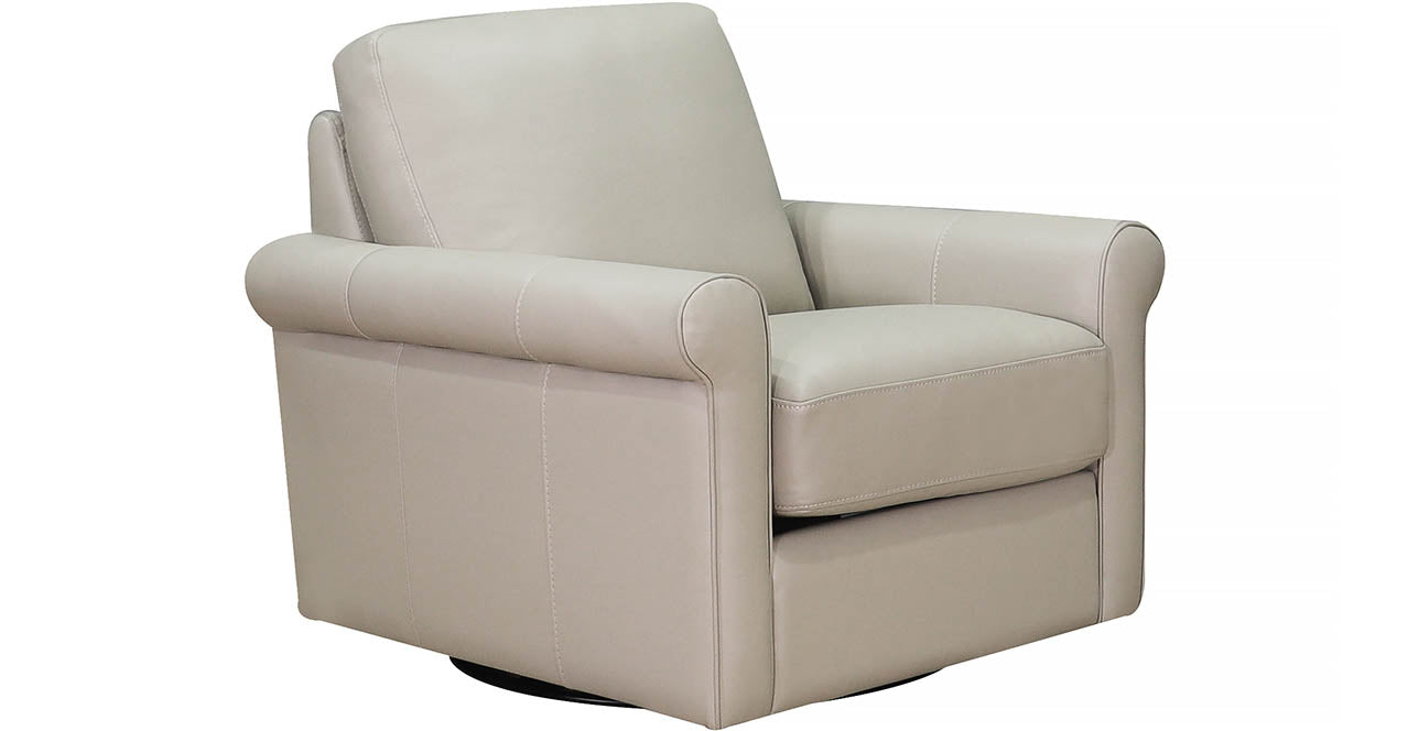 Brookfield Swivel Leather Chair
