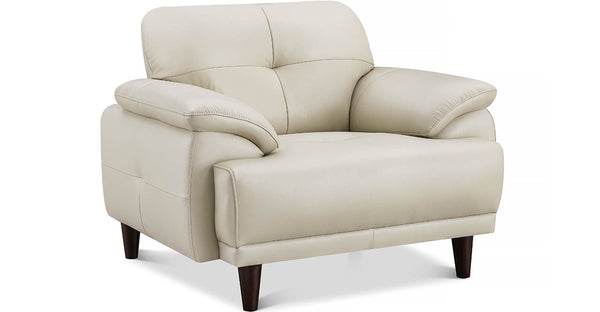 Echo Leather Sofa Collection, Vanilla White